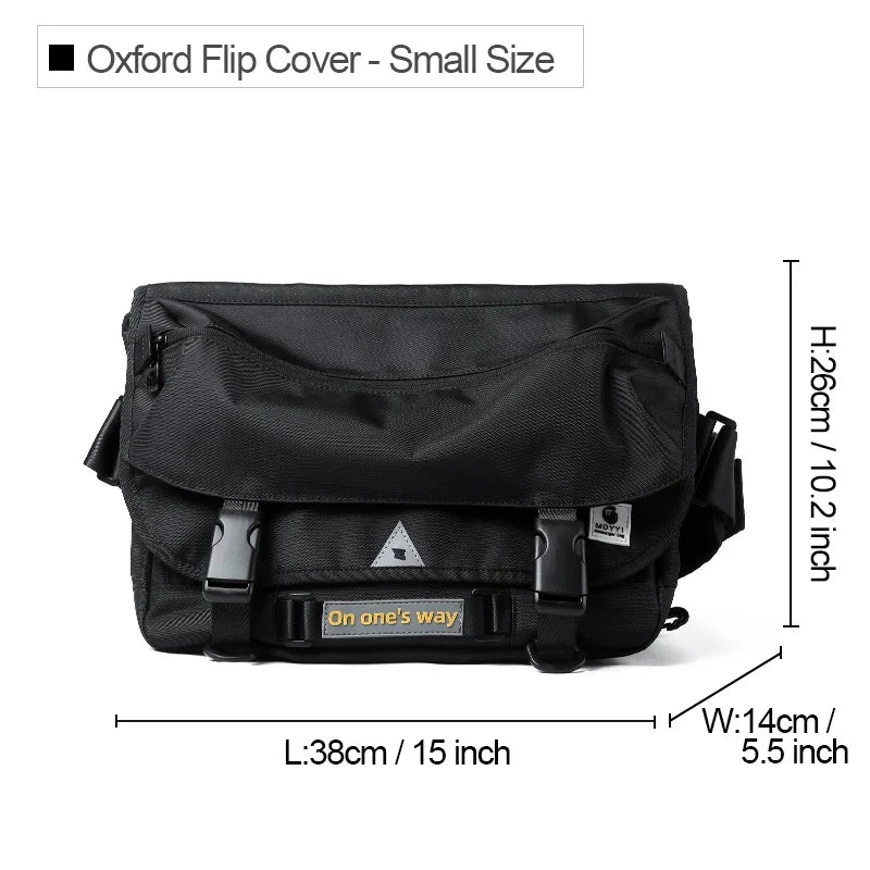 Hot Selling Oxford Male's Messenger Bags Simple Cycling Sports Black Breathable Fashion Outdoor Sling Antitheft Crossbody Bag