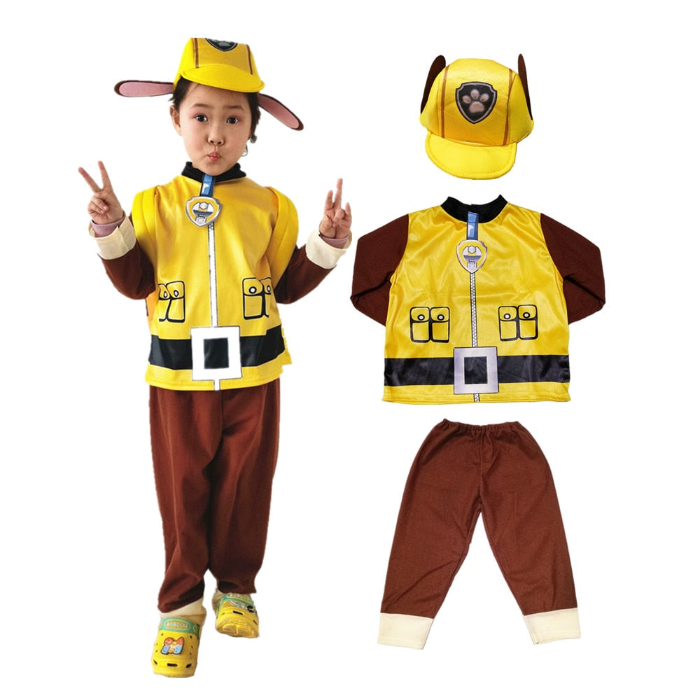 Kids Rubble and Skye Character Costume Options