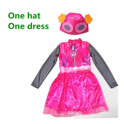 Kids Rubble and Skye Character Costume Options