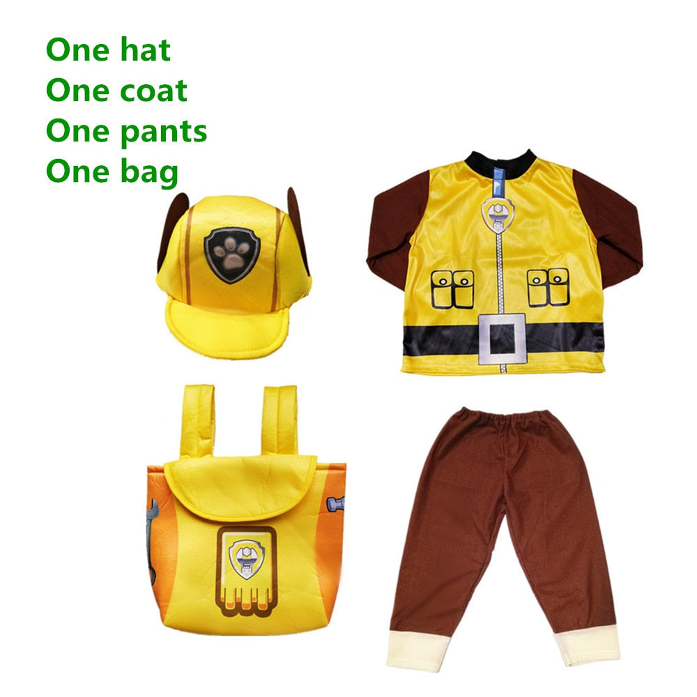 Kids Rubble and Skye Character Costume Options