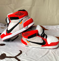Off-white red sneaker slippers
