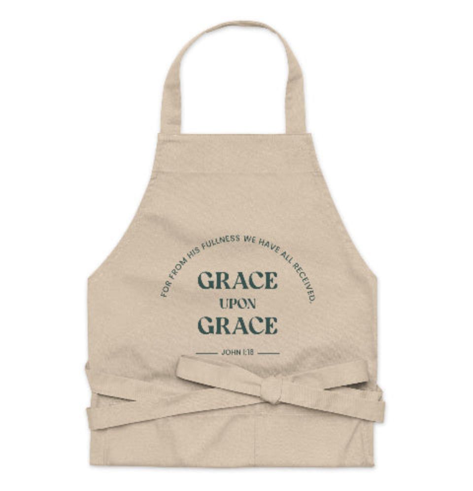 John 1:16 Organic Cotton Apron