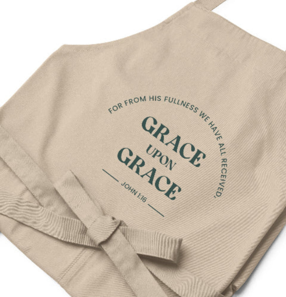 John 1:16 Organic Cotton Apron