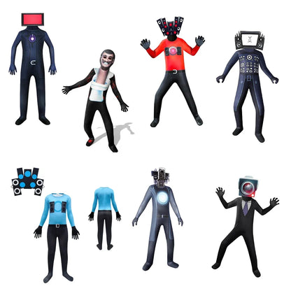 Skibidi Toilet Speaker, Camera and TV Character Costume Options