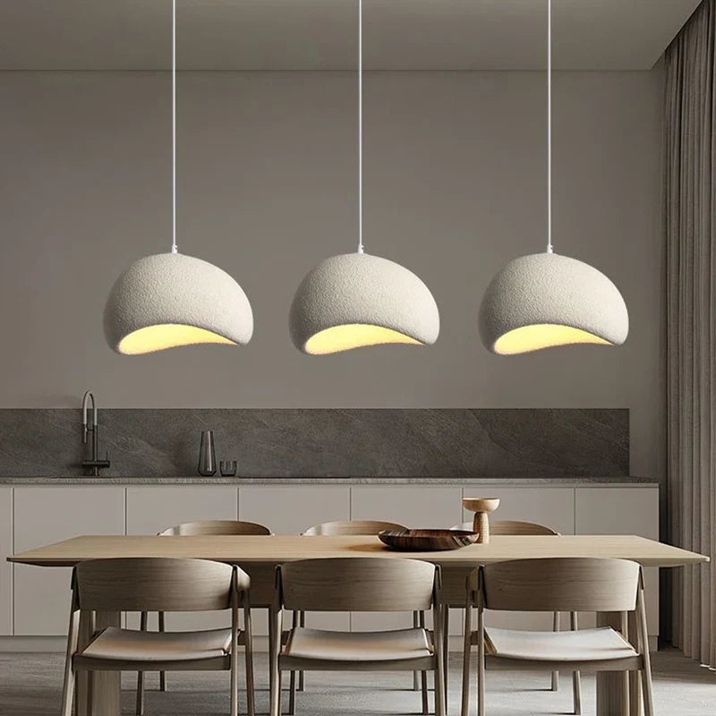 Nordic Wabi Sabi Ceiling Chandelier Modern Dining Table Pendant Lights E27 Home Decor Bedroom Living Room Loft Bar Hanging Lamps