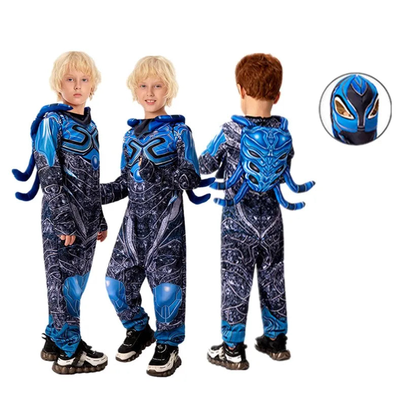 Kids' Blue Superhero Costume