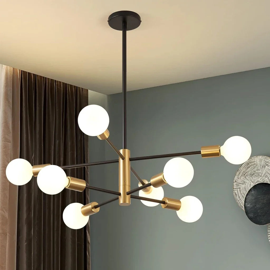 Modern Sputnik Ceiling Chandelier Vintage Industrial Retro Loft Ceiling Lamp Home Decor Lights Lighting Fixture Plafonnier LED