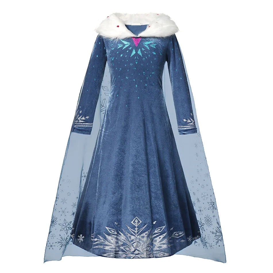 Elsa Frozen Princess Dress and Wig Options