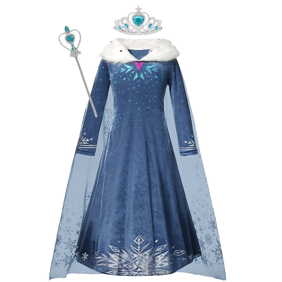 Elsa Frozen Princess Dress and Wig Options
