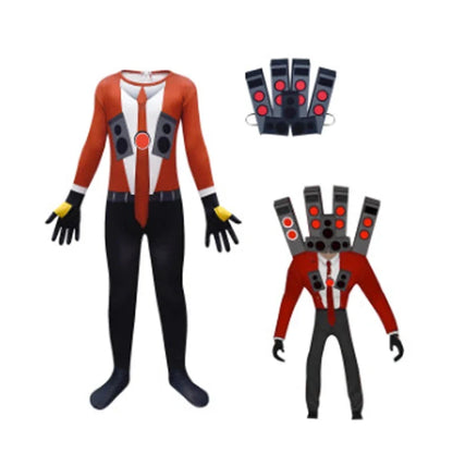 Skibidi Toilet Speaker, Camera and TV Character Costume Options