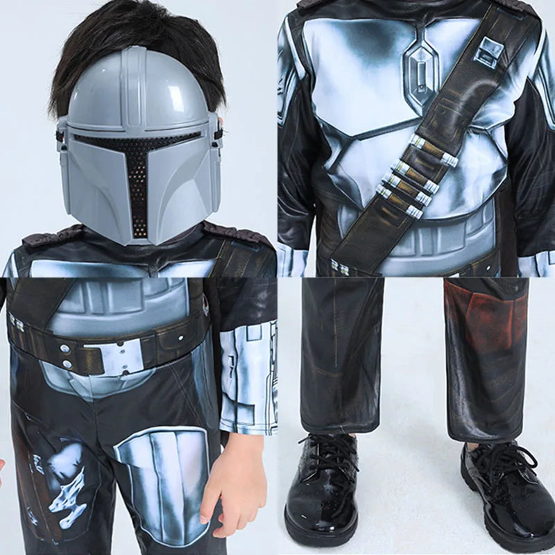 Kids Mandalorian Cosplay Bodysuit