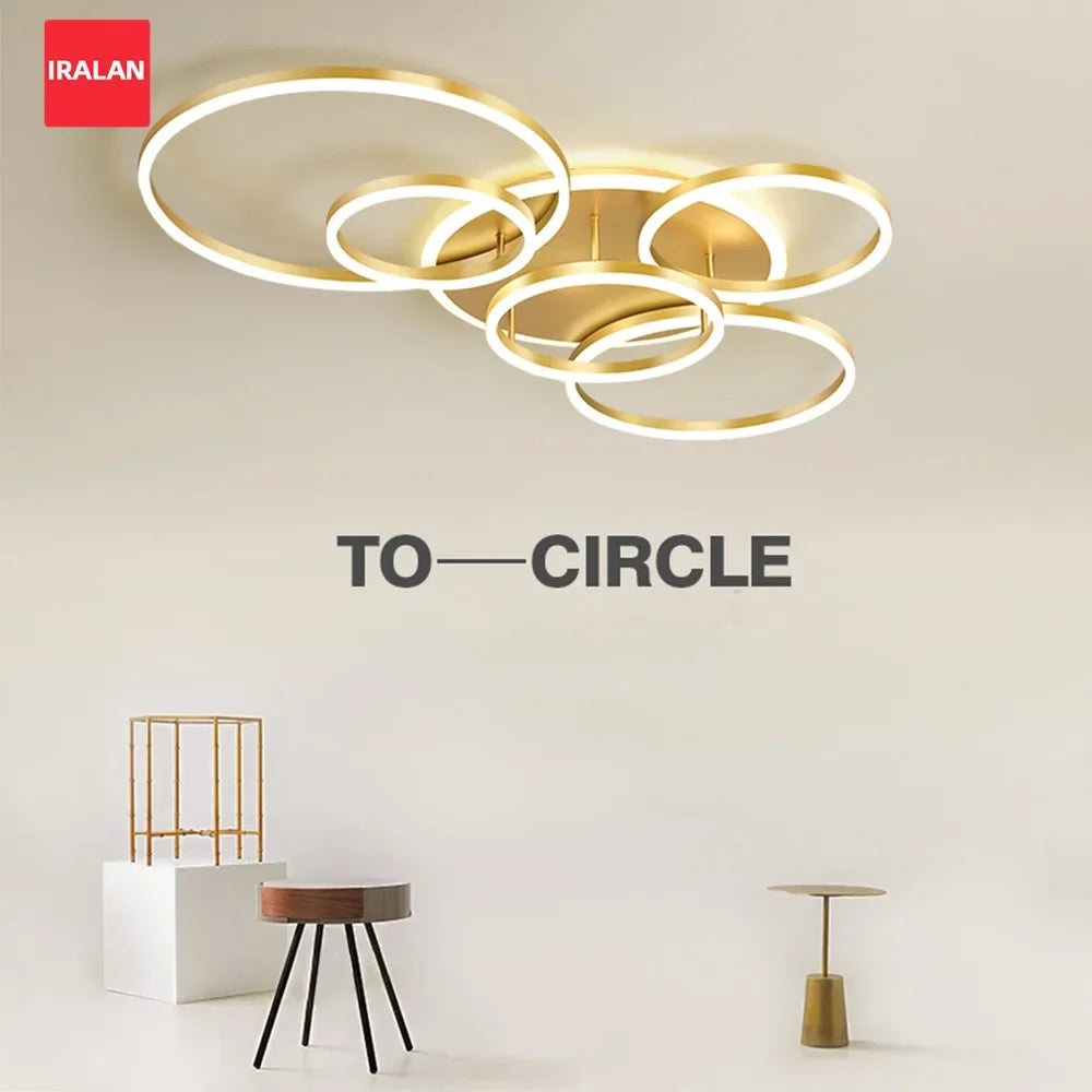 Modern Ceiling Chandelier Dimmable Ceiling Lamp LED Lights Indoor Lighting Fixtures for Home Living Study Room Bedroom Luminaire