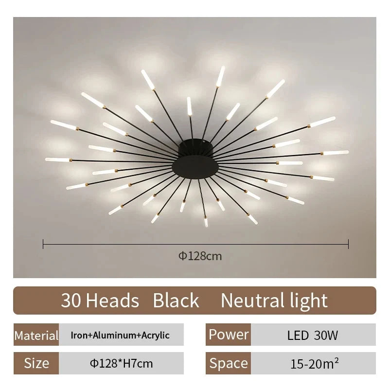 Modern LED Ceiling Lamp Living Room Dining Bedroom Ceiling Chandelier Lights Nordic Design Home Decor Indoor Lighting