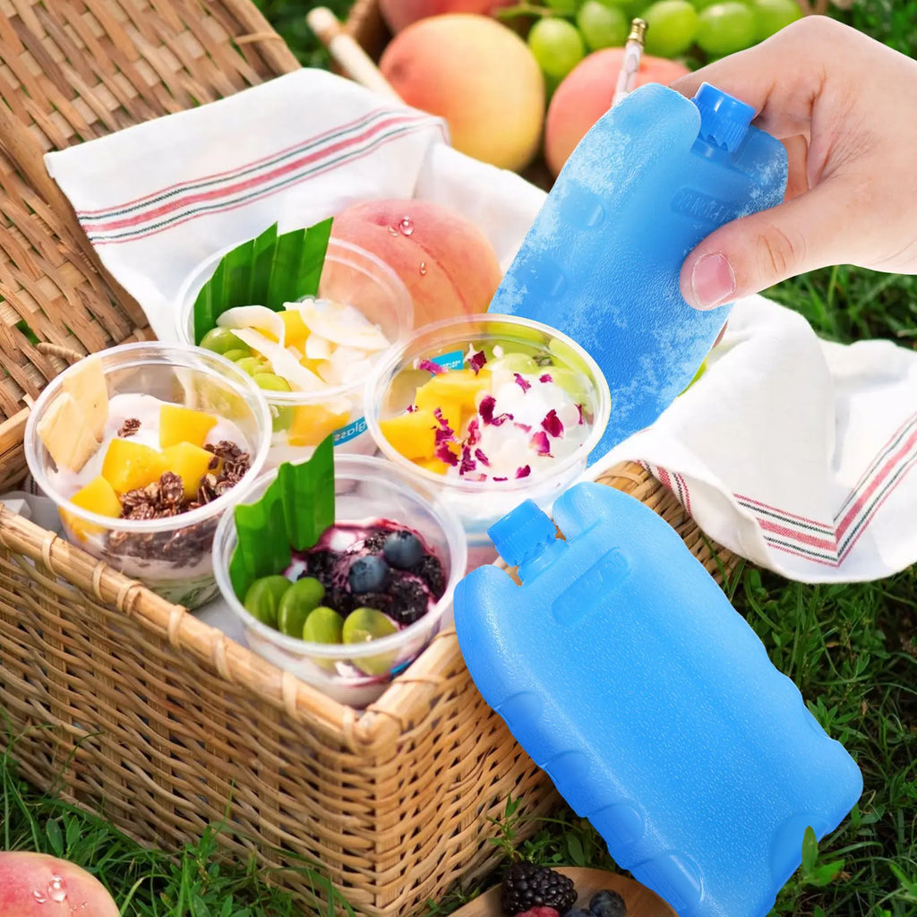 8Pcs Air Cooler Ice Packs Reusable Flexible Cooler Ice Blocks for Lunch Box Food Storage Office Bedroom Living Room Camping