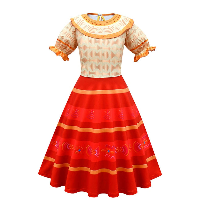 Girls Isabela Madrigal Costume Dress