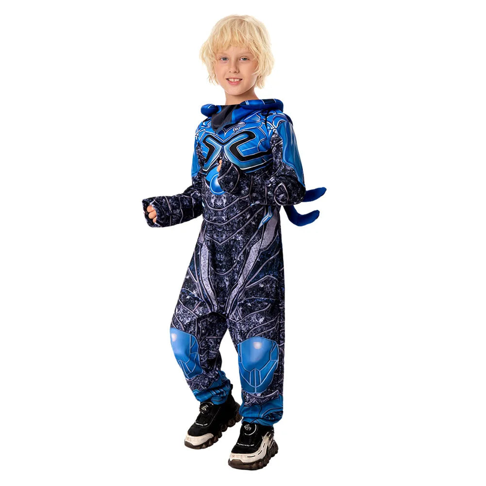 Kids' Blue Superhero Costume
