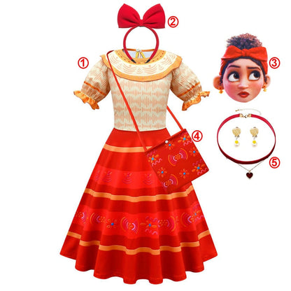 Girls Isabela Madrigal Costume Dress