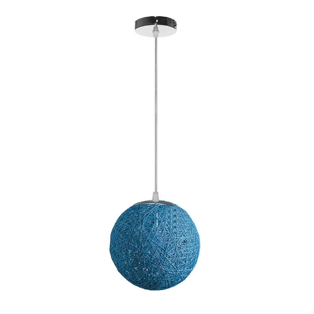Nordic Hand-woven Rattan Pendant Lights Ceiling Chandelier Modern Hanging Lamps Restaurant Living Room Kitchen Lighting Fixtures