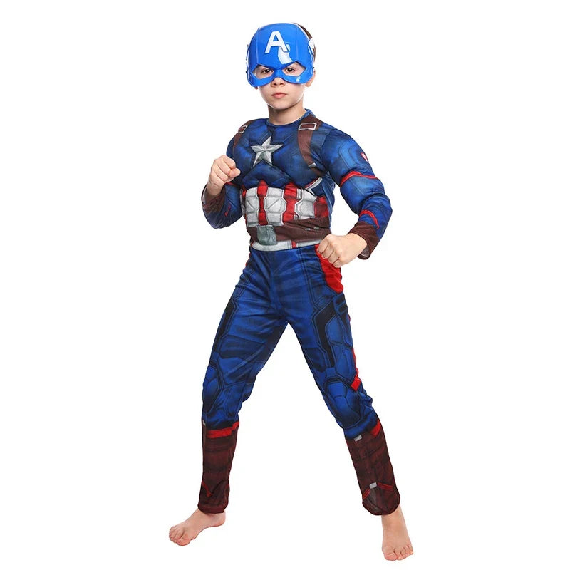 Superhero Cosplay Costume Options, Spider-Man, Captain America, Iron Man, Thor and Hulk