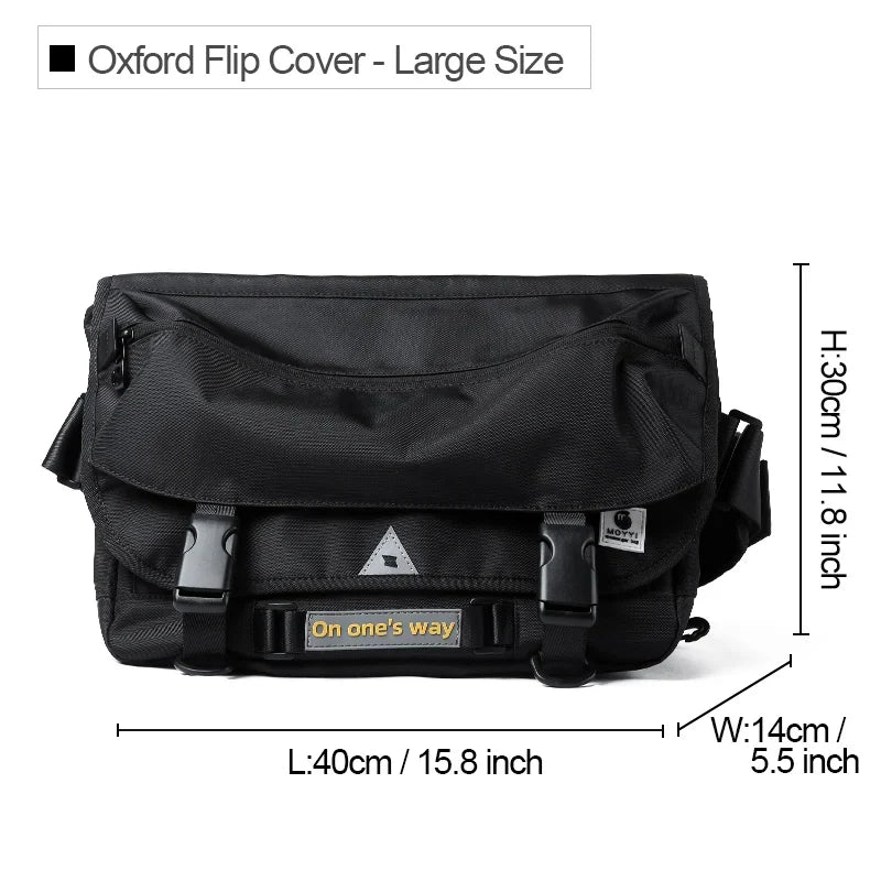Hot Selling Oxford Male's Messenger Bags Simple Cycling Sports Black Breathable Fashion Outdoor Sling Antitheft Crossbody Bag