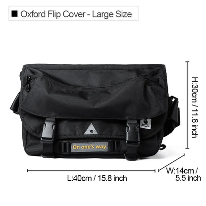 Hot Selling Oxford Male's Messenger Bags Simple Cycling Sports Black Breathable Fashion Outdoor Sling Antitheft Crossbody Bag
