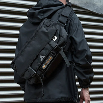 Hot Selling Oxford Male's Messenger Bags Simple Cycling Sports Black Breathable Fashion Outdoor Sling Antitheft Crossbody Bag