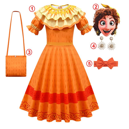 Girls Isabela Madrigal Costume Dress