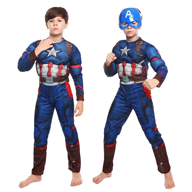 Superhero Cosplay Costume Options, Spider-Man, Captain America, Iron Man, Thor and Hulk