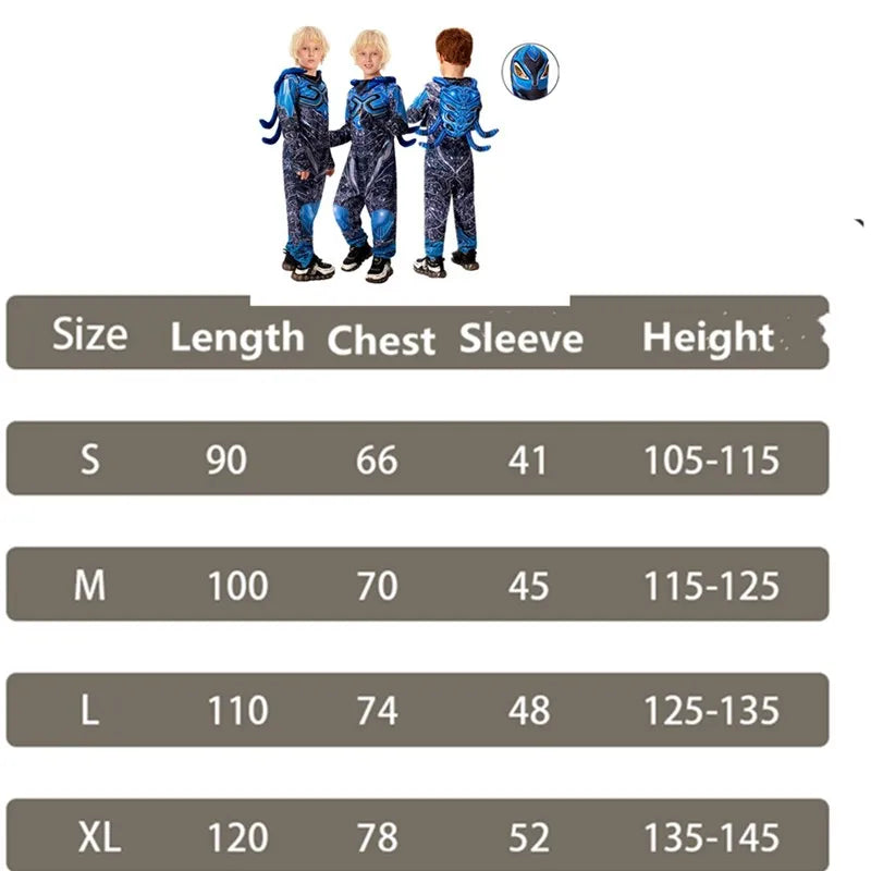 Kids' Blue Superhero Costume