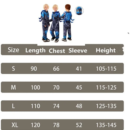 Kids' Blue Superhero Costume