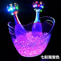 Unbreakable LED Ice Bucket Light Up Beverage Cooler for Wine Champagne and Cocktails at Bars and Nightclubs 2L 5L PS ABS