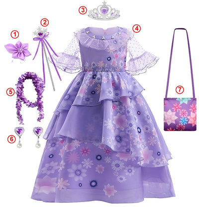 Girls Isabela Madrigal Costume Dress