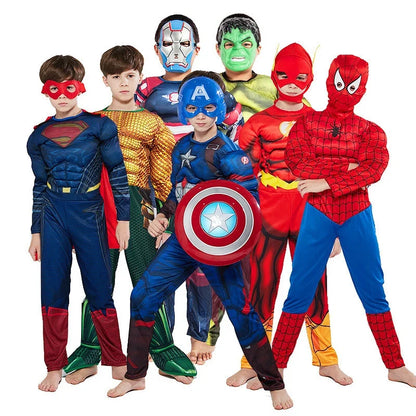 Superhero Cosplay Costume Options, Spider-Man, Captain America, Iron Man, Thor and Hulk