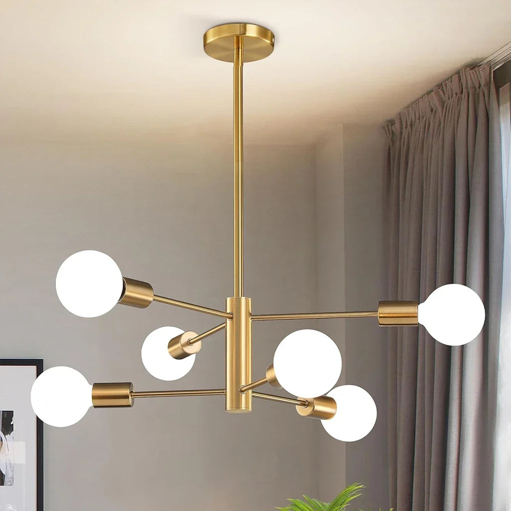 Modern Sputnik Ceiling Chandelier Vintage Industrial Retro Loft Ceiling Lamp Home Decor Lights Lighting Fixture Plafonnier LED