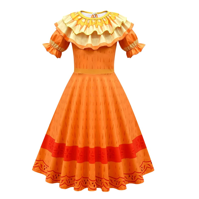 Girls Isabela Madrigal Costume Dress
