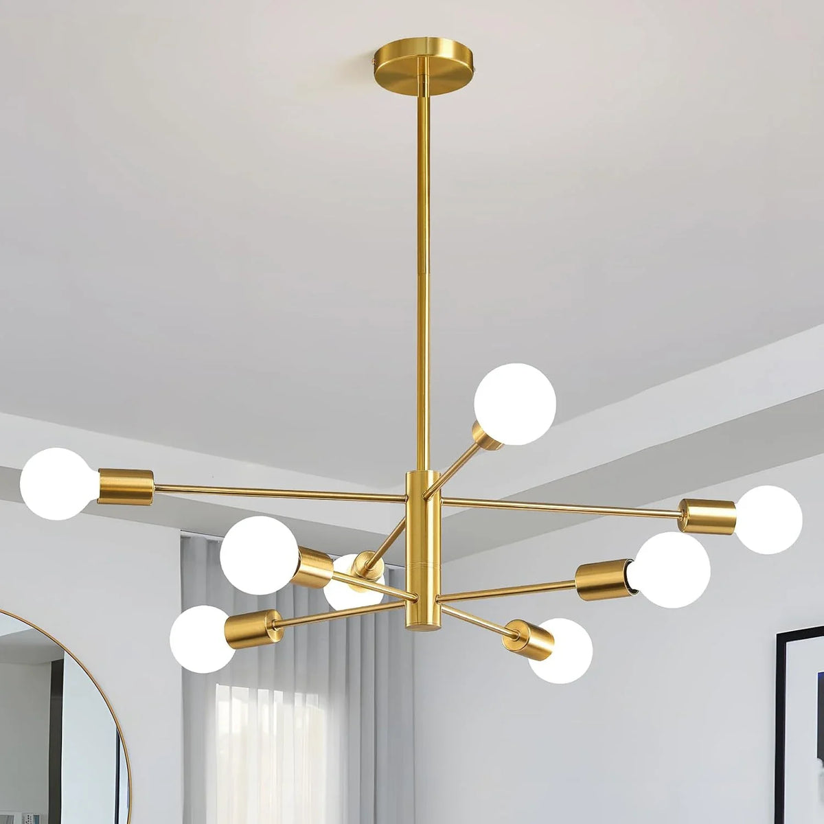 Modern Sputnik Ceiling Chandelier Vintage Industrial Retro Loft Ceiling Lamp Home Decor Lights Lighting Fixture Plafonnier LED