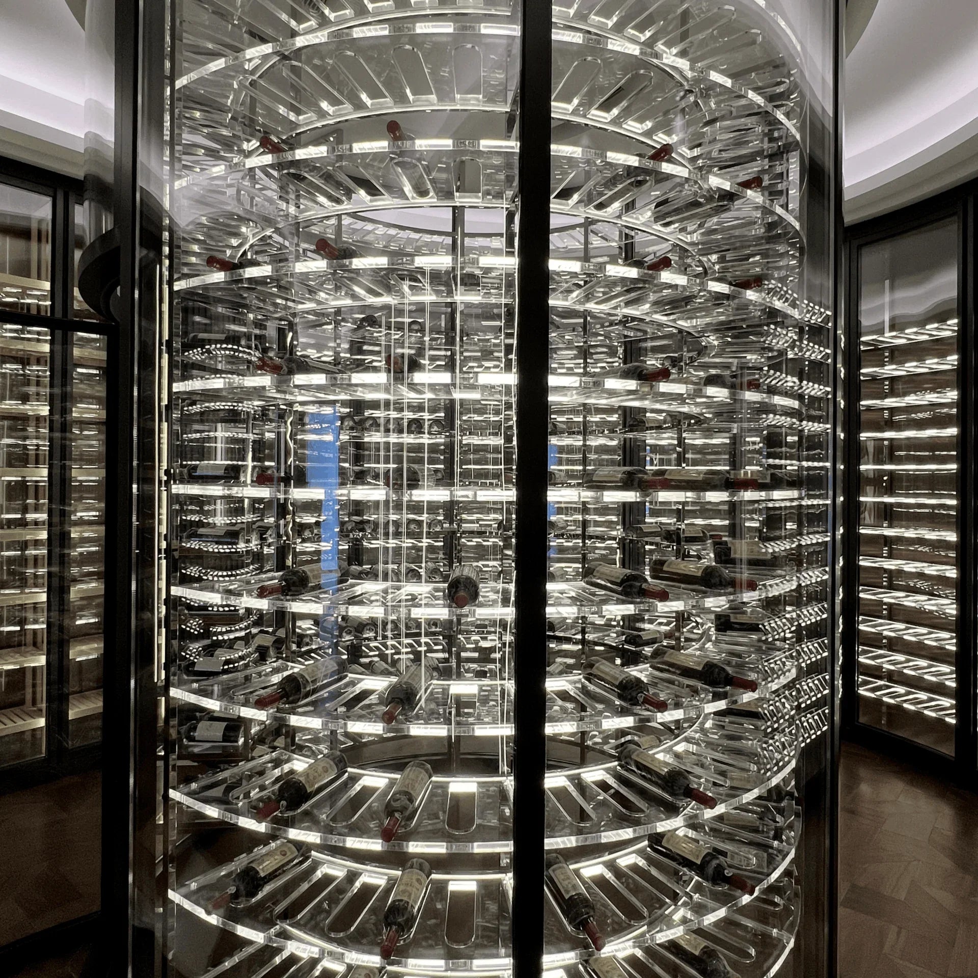 Top Sell Wine Fridge Chiller Split Type Cooling Unit System Wine Cabinet Multiple Temperature Zone Smart Wine Cooler