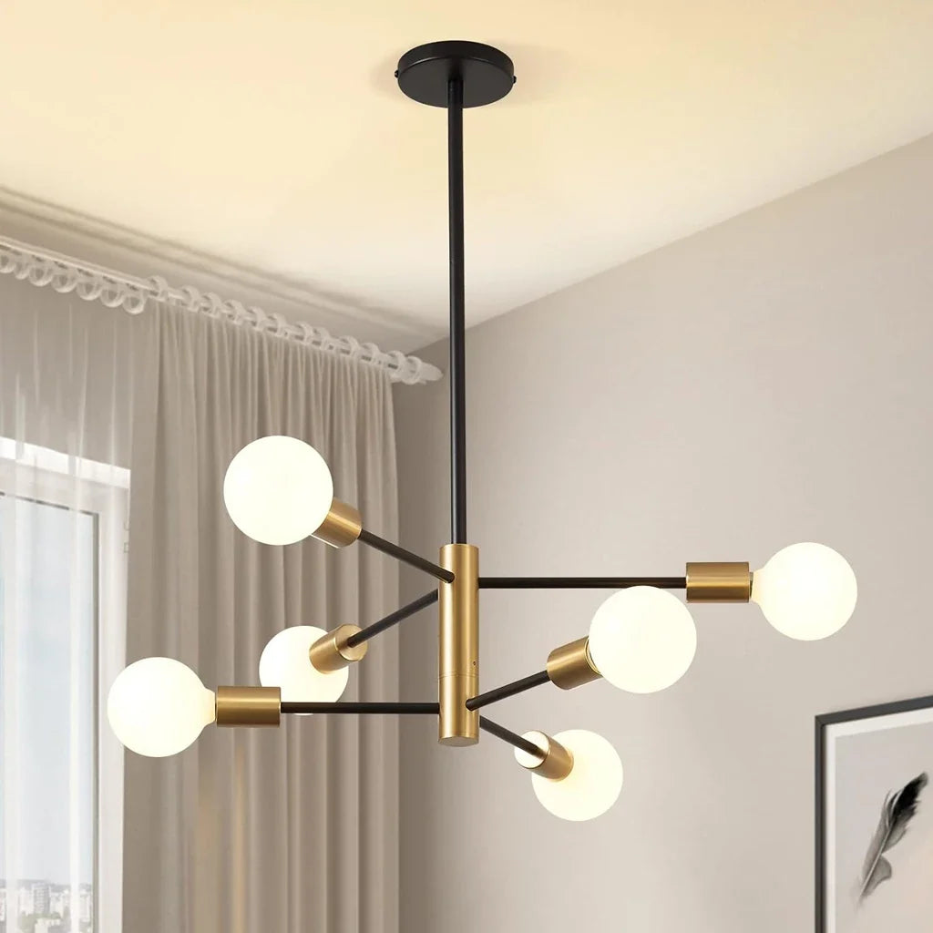 Modern Sputnik Ceiling Chandelier Vintage Industrial Retro Loft Ceiling Lamp Home Decor Lights Lighting Fixture Plafonnier LED