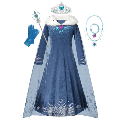 Elsa Frozen Princess Dress and Wig Options