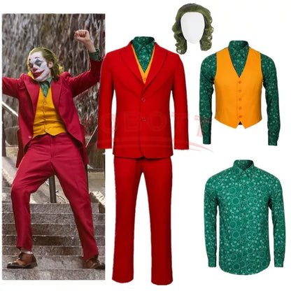 Arthur Fleck Red Joker Cosplay Suit