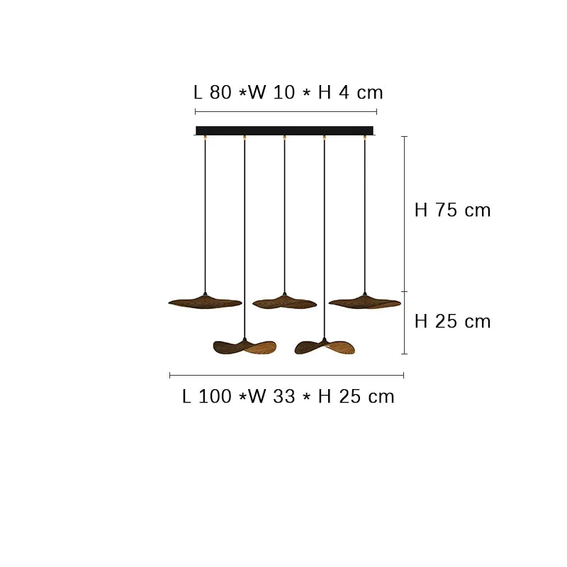 Designer Log Craft LED Ceiling Chandelier Living Room Tearoom Kitchen Table Lamps Bedroom Home Decoration Lighting Stair Lights