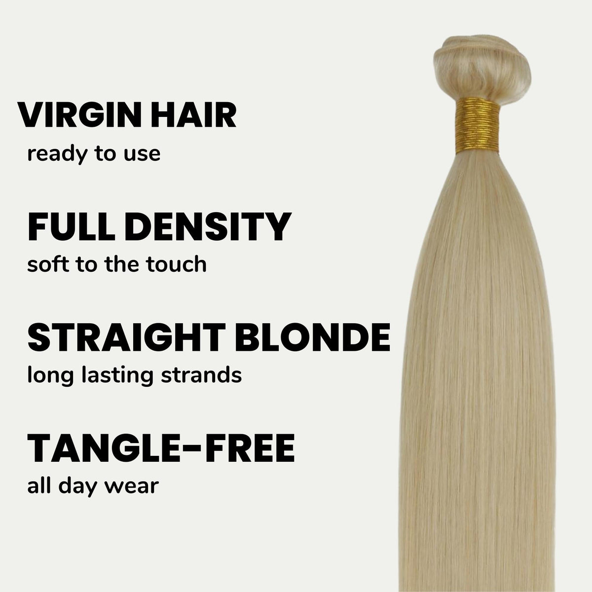 Straight Blonde 100% Human Hair Bundles