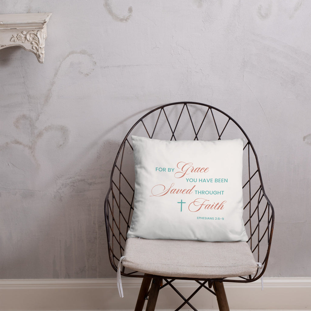 Ephesians 2:8-9 Basic Pillow