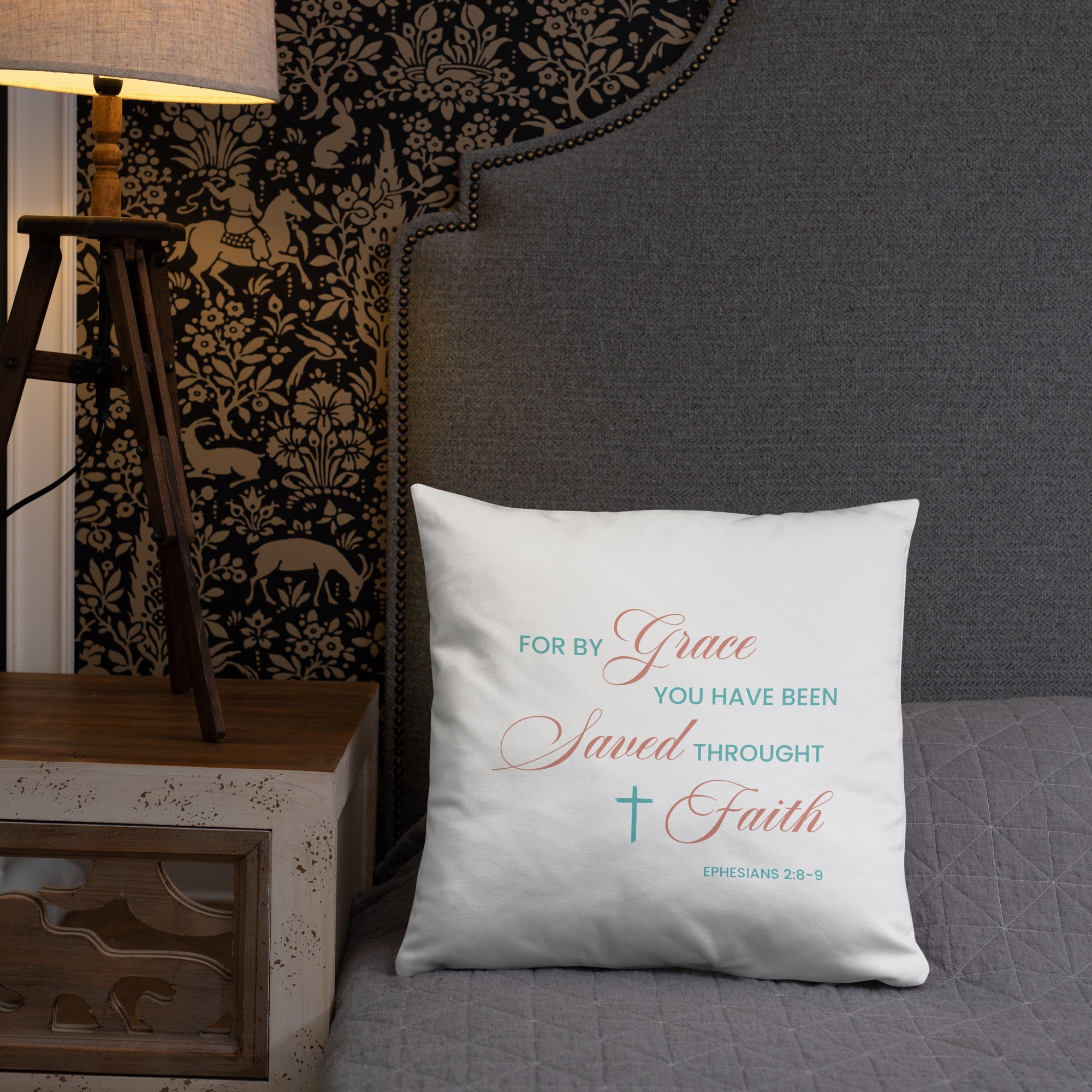 Ephesians 2:8-9 Basic Pillow
