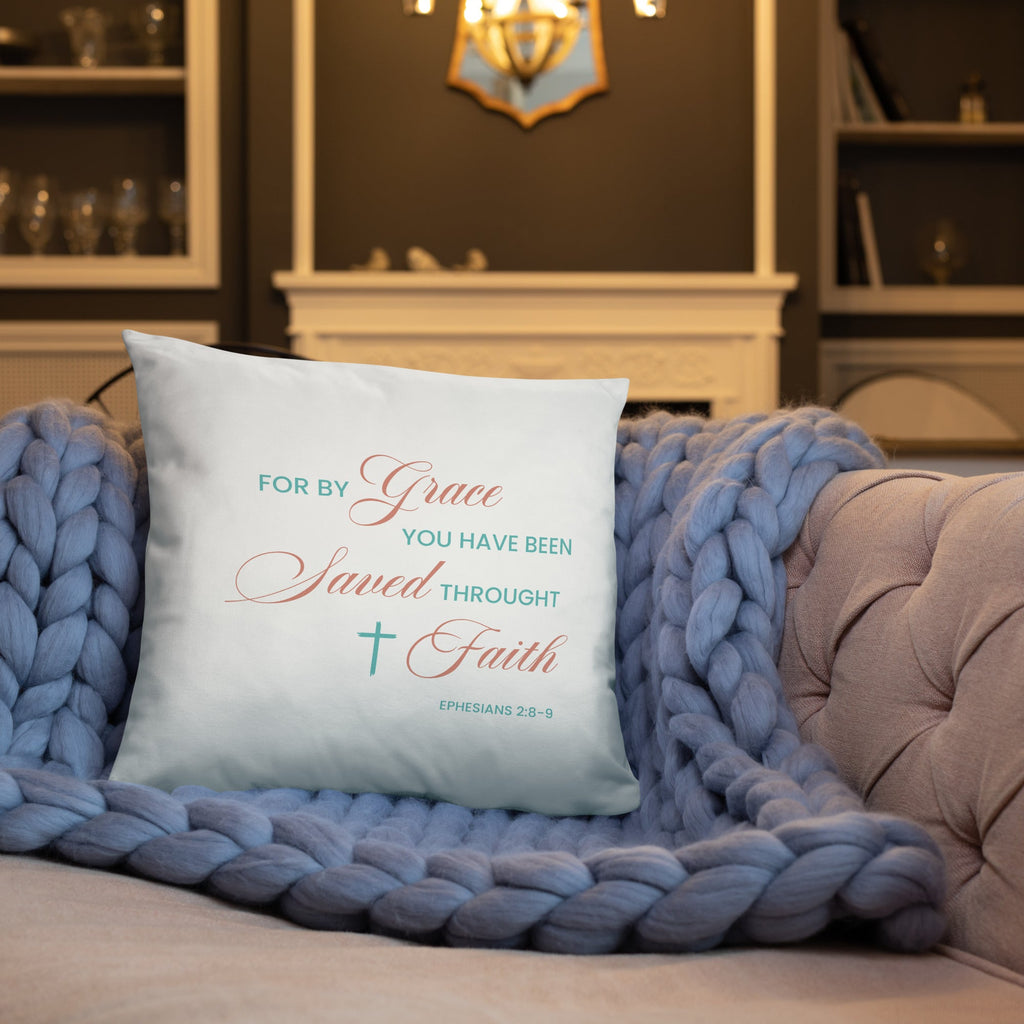 Ephesians 2:8-9 Basic Pillow