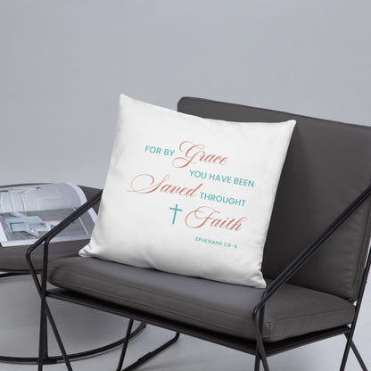 Ephesians 2:8-9 Basic Pillow