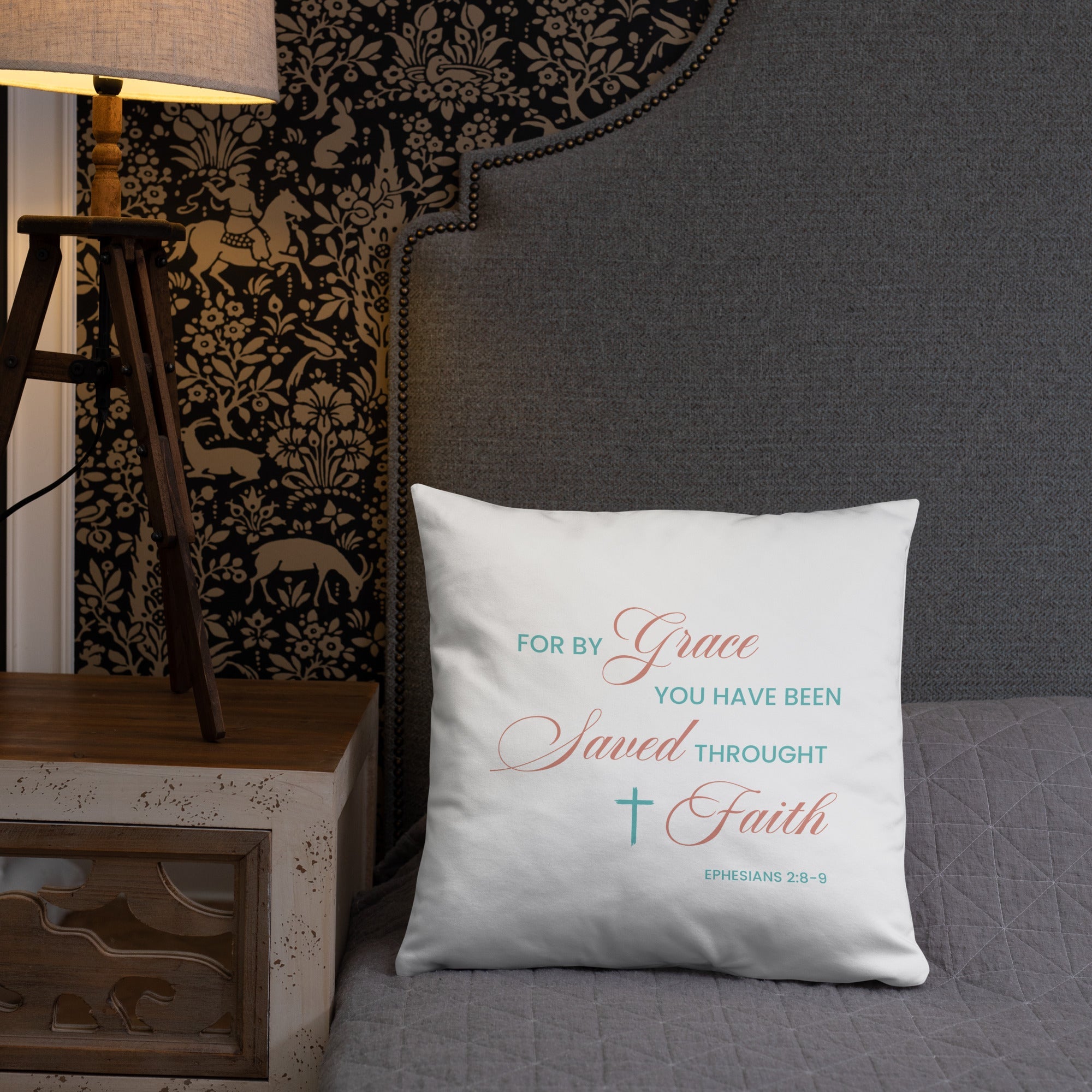 Ephesians 2:8-9 Basic Pillow