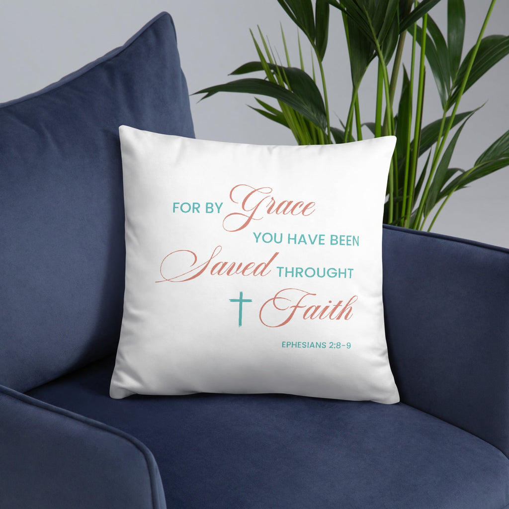 Ephesians 2:8-9 Basic Pillow