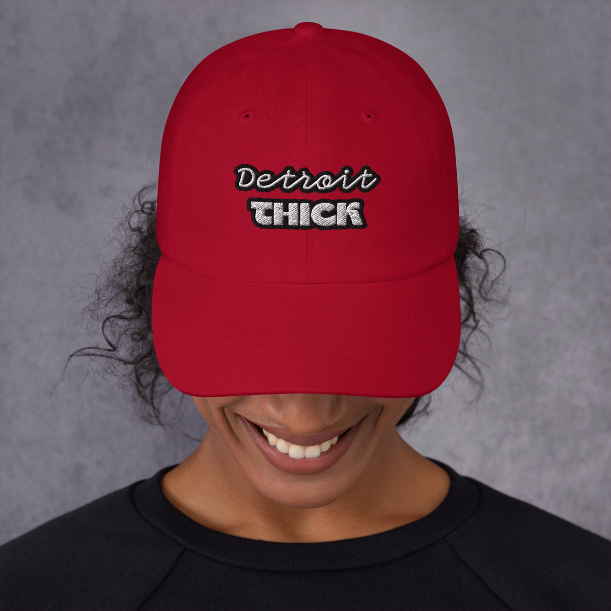 Detroit THICK | embroidered bad hair day mom hat