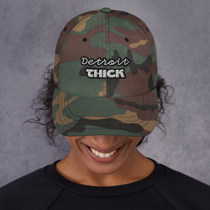 Detroit THICK | embroidered bad hair day mom hat